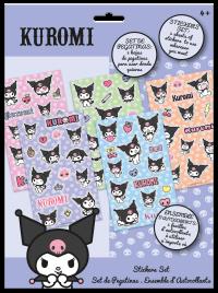 Naklejki Kuromi 92 sztuki KU00021. Wydawca: Kids Euroswan. Dobreksiazki.pl Opakowanie Naklejki Kuromi 92 sztuki KU00021