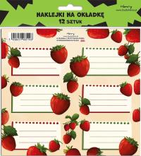 Opakowanie Naklejki na okładkę - Truskawka (12szt)