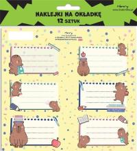 Naklejki na zeszyty - Kapibary (12szt). Wydawca: Henry. Dobreksiazki.pl Opakowanie Naklejki na zeszyty - Kapibary (12szt)