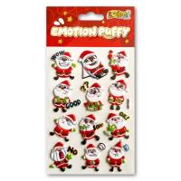 Opakowanie Naklejki puffy Emotion Santa Clauses