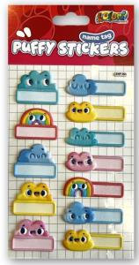 Opakowanie Naklejki Puffy Name Tag Clouds PENMATE