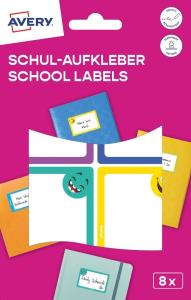 Opakowanie Naklejki szkolne 48x70mm 8 naklejek