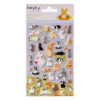 Opakowanie Naklejki wypukłe Zajączki