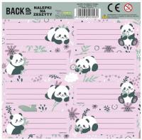 Opakowanie Nalepki na zeszyt Panda 11 (25szt) DERFORM