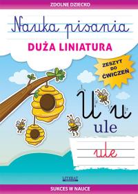 Nauka pisania Duża liniatura. Autor: Guzowska Beata. Dobreksiazki.pl Okładka książki Nauka pisania Duża liniatura