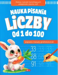 Nauka pisania. Liczby od 1 do 100. Autor: Praca zbiorowa. Dobreksiazki.pl Okładka książki Nauka pisania. Liczby od 1 do 100