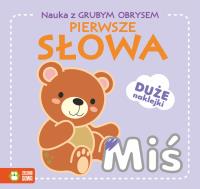 Okładka książki Nauka z grubym obrysem. Pierwsze słowa - uszkodzone