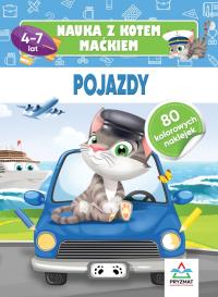 Nauka z kotem Maćkiem. Pojazdy. Autor: Hristo Dimitrov. Dobreksiazki.pl Okładka książki Nauka z kotem Maćkiem. Pojazdy