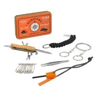 Niezbędnik kempingowy Survival Kit w puszce. Wydawca: Gentlemen's Hardware. Dobreksiazki.pl Opakowanie Niezbędnik kempingowy Survival Kit w puszce