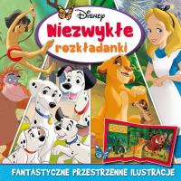 Niezwykłe rozkładanki. Disney. Autor: Opracowanie zbiorowe. Dobreksiazki.pl Okładka książki Niezwykłe rozkładanki. Disney