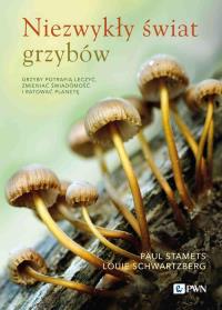 Niezwykły świat grzybów. Autor: Stamets Paul, Schwartzberg Louie. Dobreksiazki.pl Okładka książki Niezwykły świat grzybów
