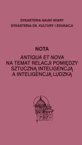 Nota Antiqua et vova na temat relacji pomiędzy... Autor: Dykasteria Nauki I Wiary. Dobreksiazki.pl Okładka książki Nota Antiqua et vova na temat relacji pomiędzy..