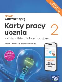 Nowa Fizyka Odkryć Fizykę karty pracy 2 liceum i technikum zakres podstawowy EDYCJA 2025. Autor: Bartłomiej Piotrowski. Dobreksiazki.pl Okładka książki Nowa Fizyka Odkryć Fizykę karty pracy 2 liceum i technikum zakres podstawowy EDYCJA 2025