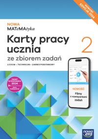Nowa Matematyka karty pracy ze zbiorem zadań 2 zakres podstawowy EDYCJA 2025. Autor: Wej Karolina, Dorota Ponczek. Dobreksiazki.pl Okładka książki Nowa Matematyka karty pracy ze zbiorem zadań 2 zakres podstawowy EDYCJA 2025