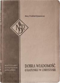 Okładka książki Nowy Testament NPD, jasny beż z paginatorami