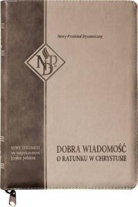 Nowy Testament NPD suwak paginatory beżowy. Autor:   Praca zbiorowa. Dobreksiazki.pl Okładka książki Nowy Testament NPD suwak paginatory beżowy