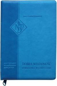 Nowy Testament NPD suwak paginatory błękityny. Autor:   Praca zbiorowa. Dobreksiazki.pl Okładka książki Nowy Testament NPD suwak paginatory błękityny