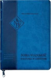 Nowy Testament NPD suwak paginatory niebieski. Autor:   Praca zbiorowa. Dobreksiazki.pl Okładka książki Nowy Testament NPD suwak paginatory niebieski