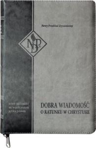 Nowy Testament NPD suwak paginatory szary. Autor:   Praca zbiorowa. Dobreksiazki.pl Okładka książki Nowy Testament NPD suwak paginatory szary