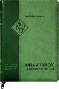 Nowy Testament NPD suwak paginatory zielony. Autor:   Praca zbiorowa. Dobreksiazki.pl Okładka książki Nowy Testament NPD suwak paginatory zielony