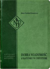 Okładka książki Nowy Testament NPD, zielona z paginatorami