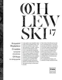 Okładka książki O nadziei na kwartet smyczkowy