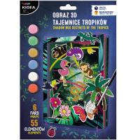 Obraz 3D tajemnice tropików Kidea. Wydawca: Derform. Dobreksiazki.pl Opakowanie Obraz 3D tajemnice tropików Kidea