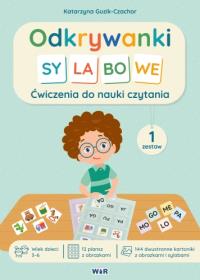 Odkrywanki Sylabowe ćwiczenia do nauki czytania zestaw 1. Autor: Katarzyna Guzik-Czachor. Dobreksiazki.pl Okładka książki Odkrywanki Sylabowe ćwiczenia do nauki czytania zestaw 1