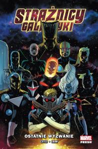 Ostatnie wyzwanie. Strażnicy Galaktyki. Marvel Fresh. Tom 1. Autor: Cates Donny, Geoff Shaw. Dobreksiazki.pl Okładka książki Ostatnie wyzwanie. Strażnicy Galaktyki. Marvel Fresh. Tom 1