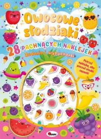Owocowe słodziaki. 28 pachnących naklejek. Autor: Korolkiewicz Elżbieta. Dobreksiazki.pl Okładka książki Owocowe słodziaki. 28 pachnących naklejek