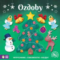 Ozdoby. Świąteczne wypychanki. Autor: Opracowanie zbiorowe. Dobreksiazki.pl Okładka książki Ozdoby. Świąteczne wypychanki