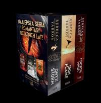 Pakiet: Fourth Wing. Czwarte Skrzydło. Edycja specjalna / Iron Flame. Żelazny płomień / Onyx Storm. Onyksowa burza. Autor: Rebecca Yarros. Dobreksiazki.pl Okładka książki Pakiet: Fourth Wing. Czwarte Skrzydło. Edycja specjalna / Iron Flame. Żelazny płomień / Onyx Storm. Onyksowa burza