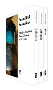 Pakiet Surrealiści. Olbiński / Yerka / Beksiński. Autor: Opracowanie zbiorowe. Dobreksiazki.pl Okładka książki Pakiet Surrealiści. Olbiński / Yerka / Beksiński