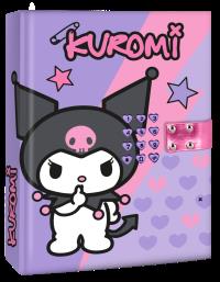 Pamiętnik na kod z efektami dźwiękowymi Kuromi KU00025. Wydawca: Kids Euroswan. Dobreksiazki.pl Opakowanie Pamiętnik na kod z efektami dźwiękowymi Kuromi KU00025