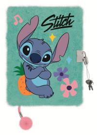 Pamiętnik z kłódką A5/96K włochacz Stitch. Wydawca: ST-MAJEWSKI. Dobreksiazki.pl Opakowanie Pamiętnik z kłódką A5/96K włochacz Stitch