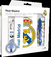 Pamiętnik z magicznym długopisem Real Madrid RM00024. Wydawca: Kids Euroswan. Dobreksiazki.pl Opakowanie Pamiętnik z magicznym długopisem Real Madrid RM00024