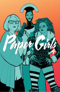 Paper Girls 4. Autor: Vaughan Brian K., Cliff Chiang. Dobreksiazki.pl Okładka książki Paper Girls 4