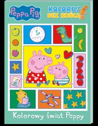 Peppa Pig. Koloruj bez końca! Kolorowy świat Peppy. Autor: Opracowanie zbiorowe. Dobreksiazki.pl Okładka książki Peppa Pig. Koloruj bez końca! Kolorowy świat Peppy