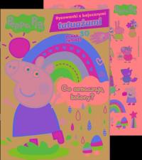 Peppa Pig. Rysowanki z bajecznymi tatuażami. Autor: Praca zbiorowa. Dobreksiazki.pl Okładka książki Peppa Pig. Rysowanki z bajecznymi tatuażami