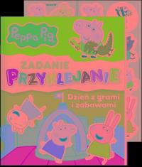 Peppa Pig. Zadanie przyklejanie. Autor: Opracowanie zbiorowe. Dobreksiazki.pl Okładka książki Peppa Pig. Zadanie przyklejanie
