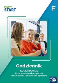 Pewny start. Poziom F. Codziennik. Komunikacja. Autor: Praca zbiorowa. Dobreksiazki.pl Okładka książki Pewny start. Poziom F. Codziennik. Komunikacja