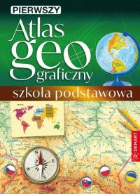 Pierwszy atlas geograficzny. Szkoła podstawowa. Autor: Opracowanie zbiorowe. Dobreksiazki.pl Okładka książki Pierwszy atlas geograficzny. Szkoła podstawowa