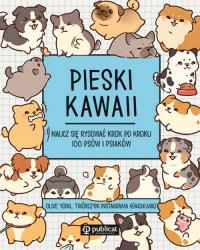 Pieski kawaii. Naucz się rysować krok po kroku. 100 psów i psiaków. Autor: Yong Olive. Dobreksiazki.pl Okładka książki Pieski kawaii. Naucz się rysować krok po kroku. 100 psów i psiaków