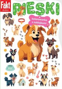 Okładka książki Pieski. Kolorowanka z naklejkami