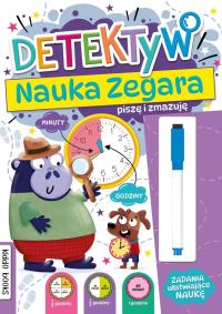 Okładka książki Piszę i zmazuję detektyw nauka zegara
