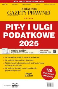 Okładka książki Pit-y i ulgi podatkowe 2025 Podatki 3/2026