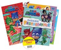 PJ Masks. Zadanie przyklejanie. Autor: Praca zbiorowa. Dobreksiazki.pl Okładka książki PJ Masks. Zadanie przyklejanie
