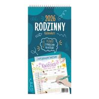 Planer 2026 Rodzinny 2 ścienny. Wydawca: O-Press kalendarze. Dobreksiazki.pl Opakowanie Planer 2026 Rodzinny 2 ścienny