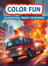 Pojazdy ratunkowe. Kolorowanka. Malbuch. Colouring book. Autor: Opracowanie zbiorowe. Dobreksiazki.pl Okładka książki Pojazdy ratunkowe. Kolorowanka. Malbuch. Colouring book