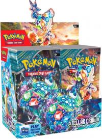 Pokemon TCG Scarlet & Violet Stellar Crown Booster Box  Booster Box (36 paczek). Wydawca: The Pokemon Company International (Y). Dobreksiazki.pl Opakowanie Pokemon TCG Scarlet & Violet Stellar Crown Booster Box  Booster Box (36 paczek)